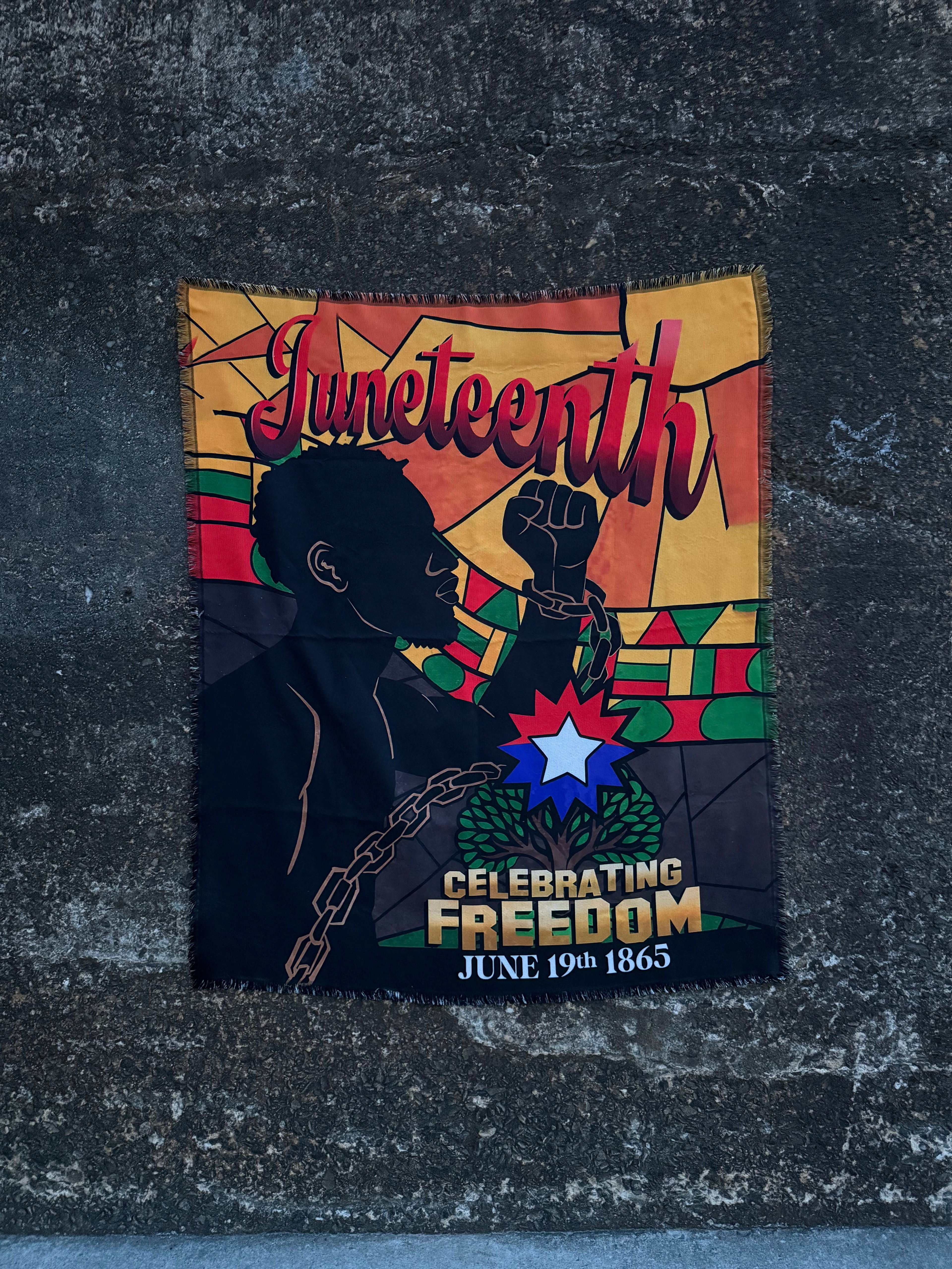 Juneteenth Woven Throw Blanket