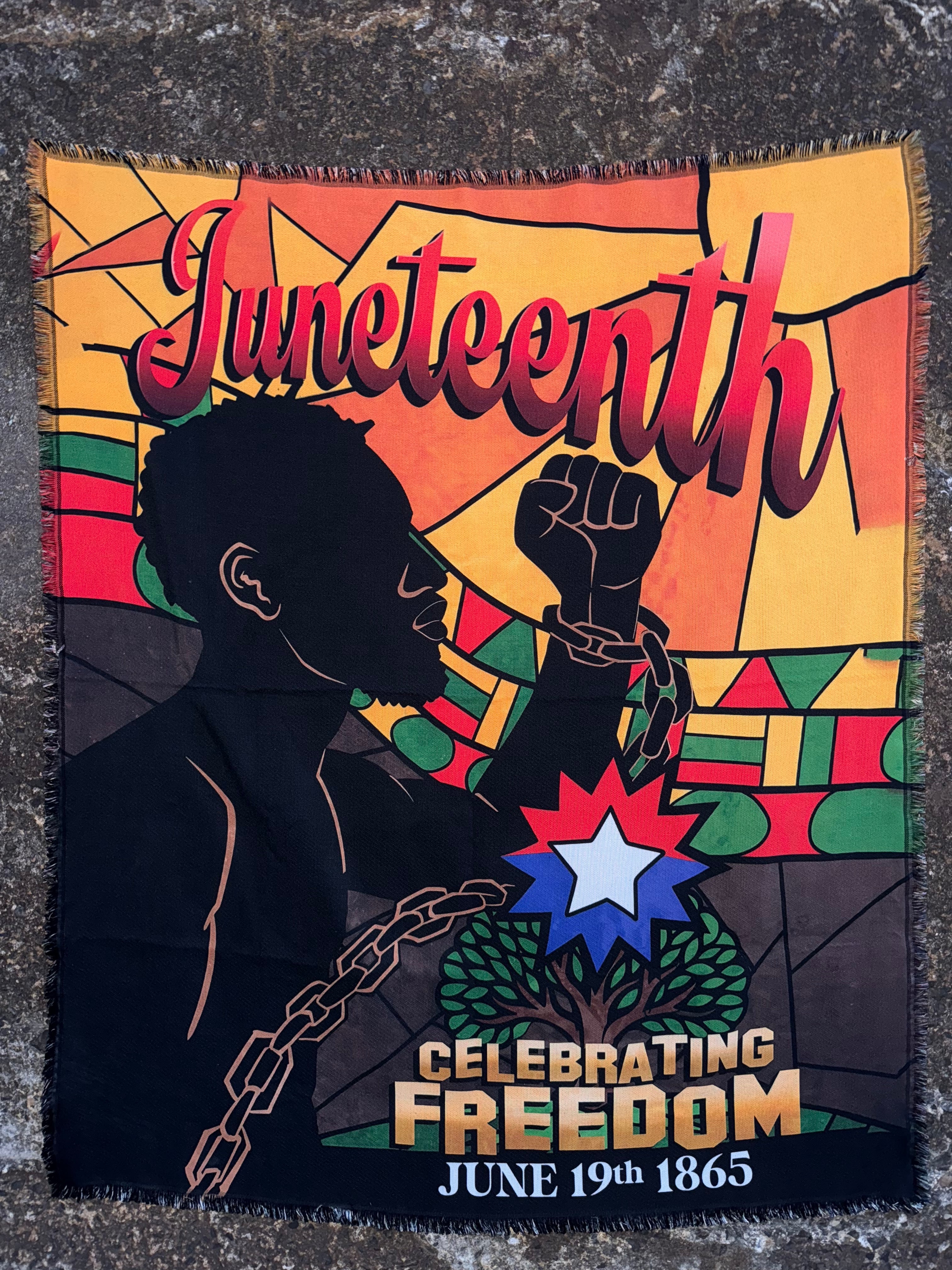 Juneteenth Woven Throw Blanket